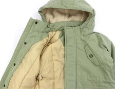 Lil Atelier oil green vinterjakke